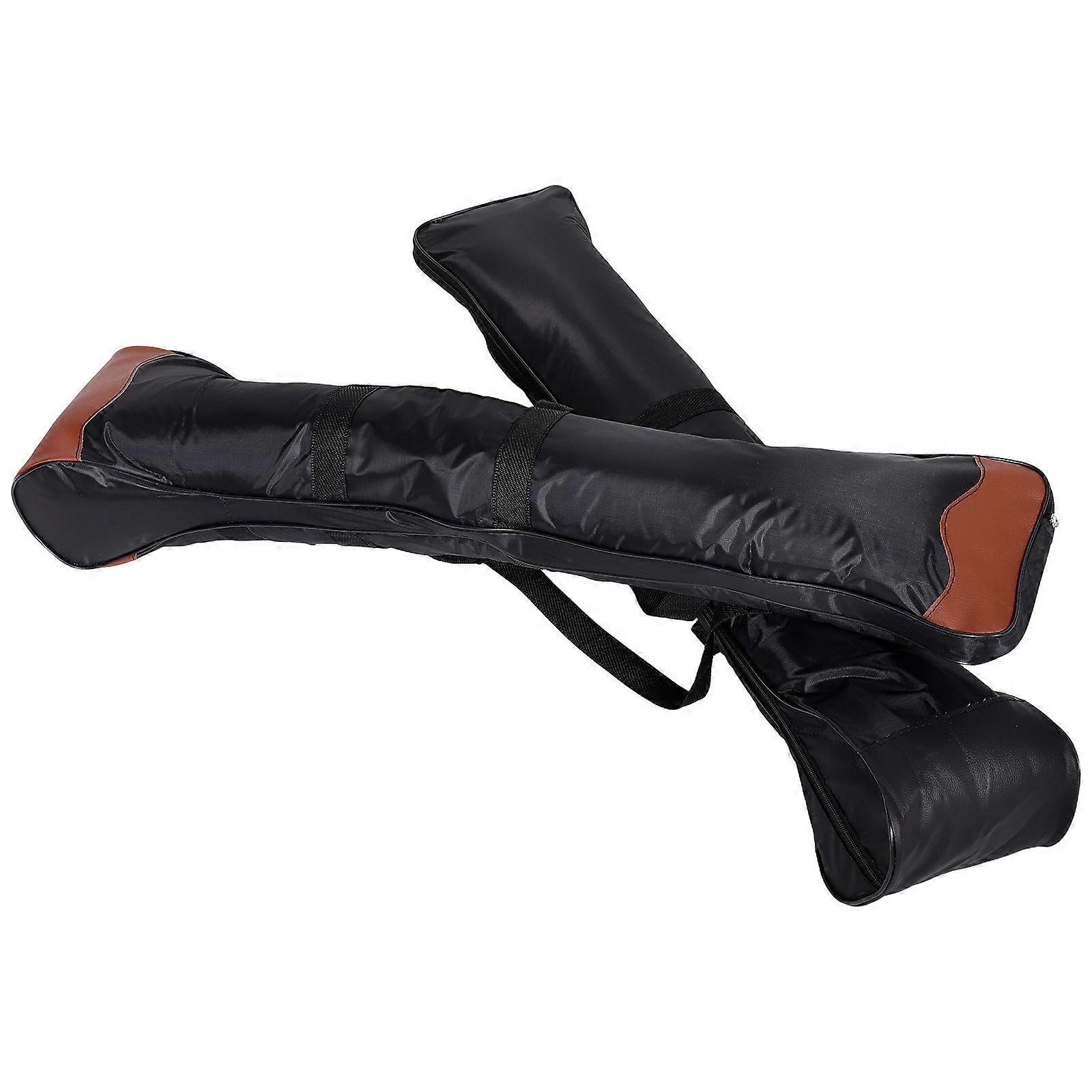 Erhu Case Durable And Versatile For Daily Practice Black And Brown 90.00X18.00X10.00CM Protects Instrument 2Set