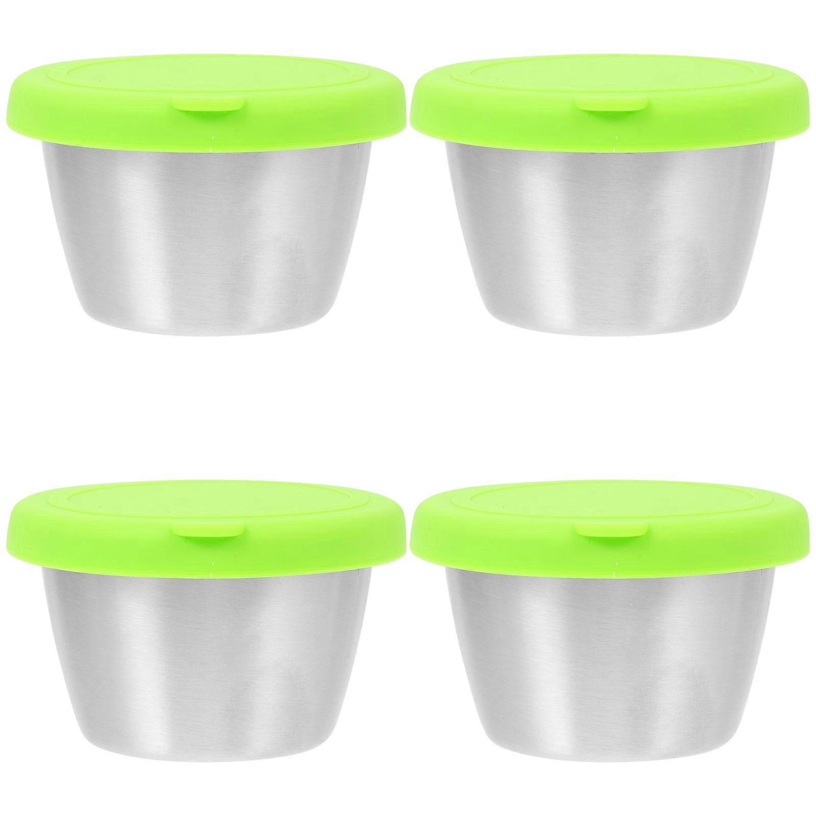 Small Sauce Containers 4 Sets Of Kitchen Dishes For Appetizers Friends 2.55X1.57X1.57In Sealing Assorted Color Round