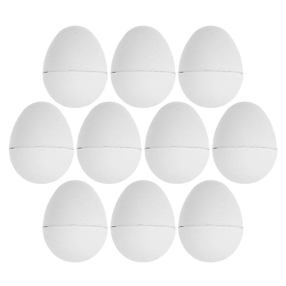 Unpainted Easter Paper Eggs For Figurine Egg Shaped Blank Design 10Pcs