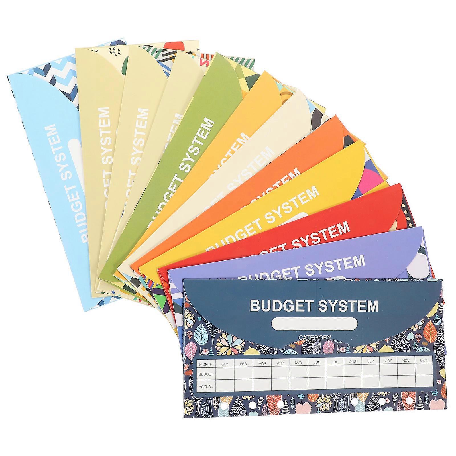 12 Sets Cash Budget Sheets for Home, Office & School Use – Lightweight Organization to Manage Expenses Easily