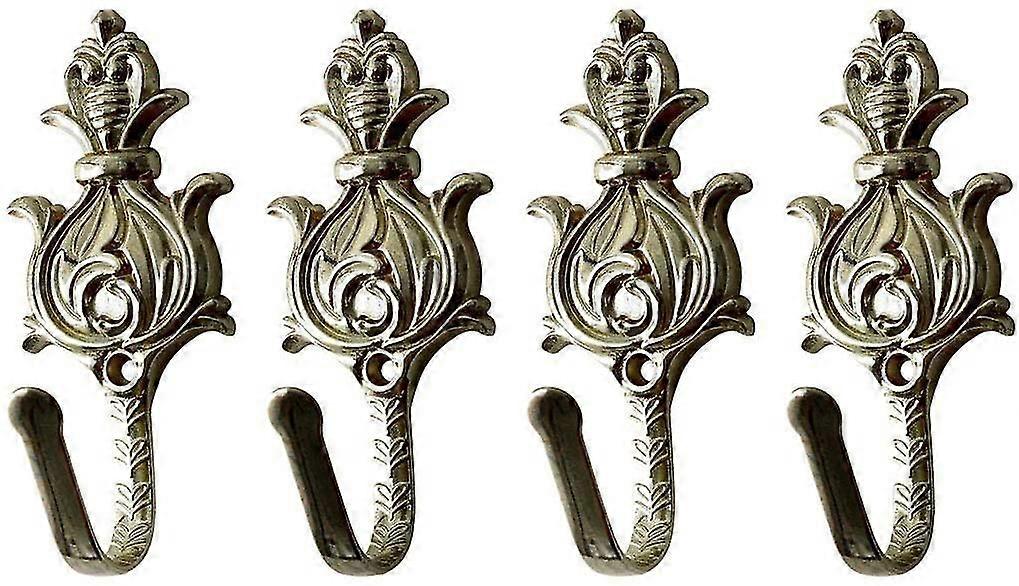 sourcingmap Zinc Alloy Curtain Tiebacks Vintage Style Curtain Ties Window Hangers Hooks Bronze 4 Pcs