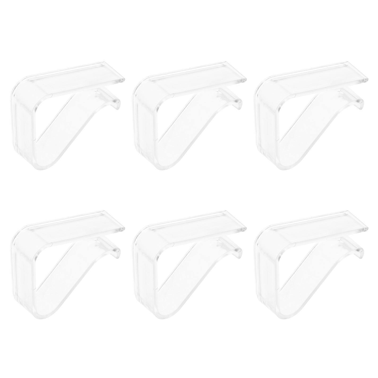 Transparent Slip Resistant Tablecloth Clips (6pcs) – Secure & Neat Outdoor Dining Solution
