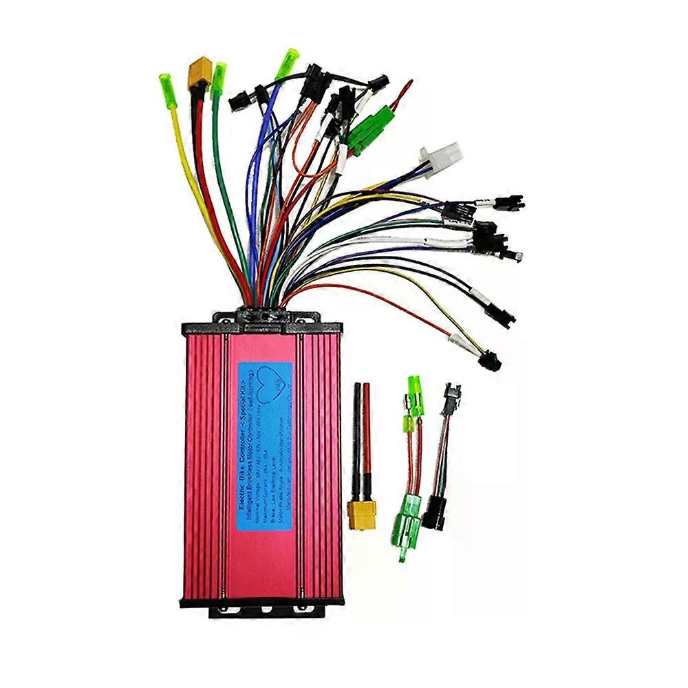 Electric Bike Scooter Motor Brushless Controller with LCD Display Control Panel 36V 48V 60V 26A-33A Compatible with S866 TF100-fj