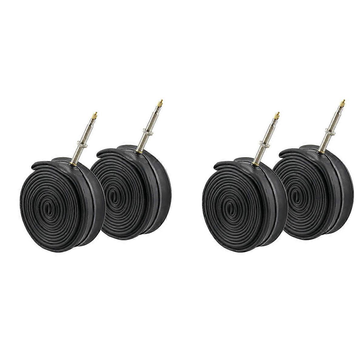 2 Pack 700X35-43C Bike Replacement Inner Tubes for Road Bikes,80mm