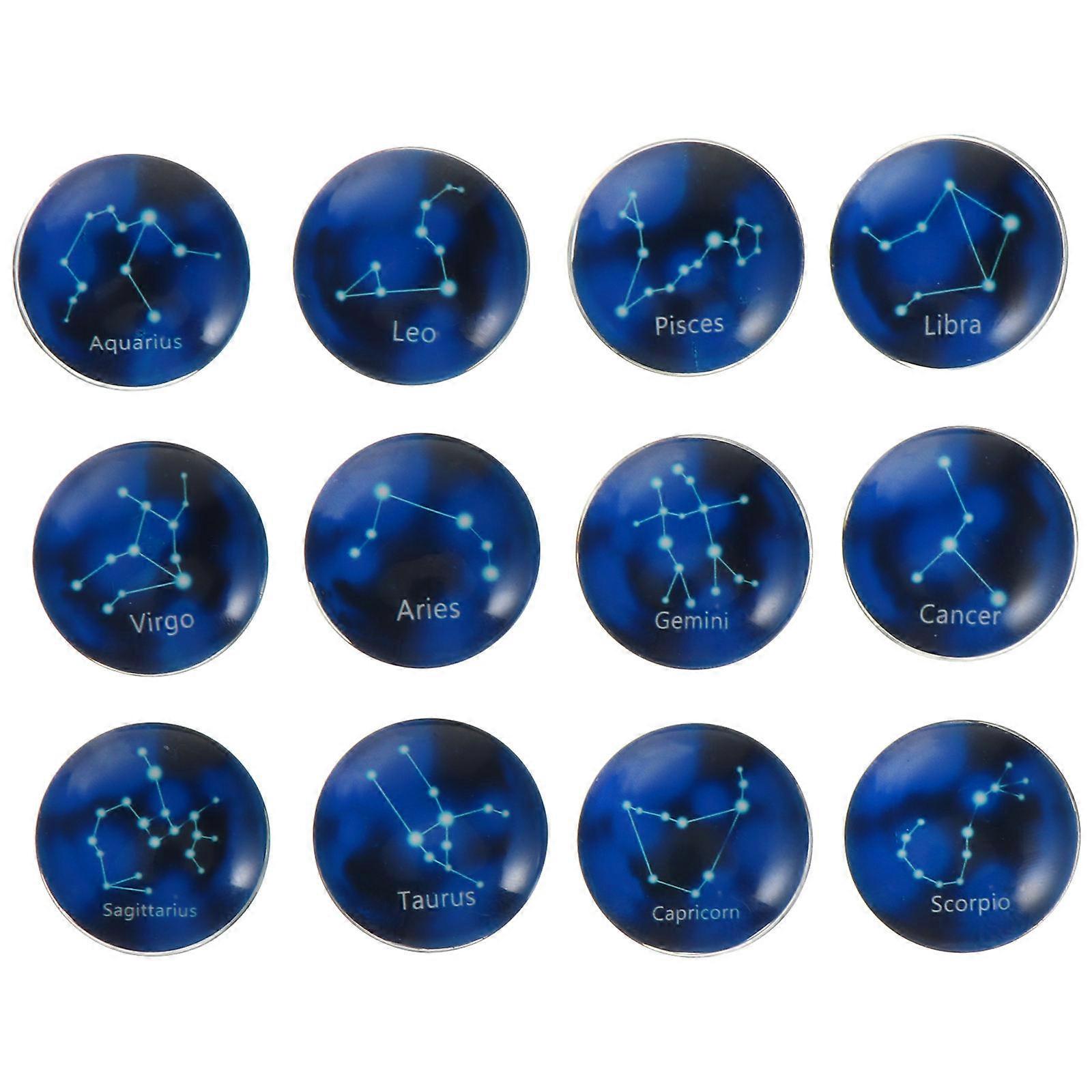 Fun Fridge Magnets Glass Design Magnetic Home Accessories 12Pcs