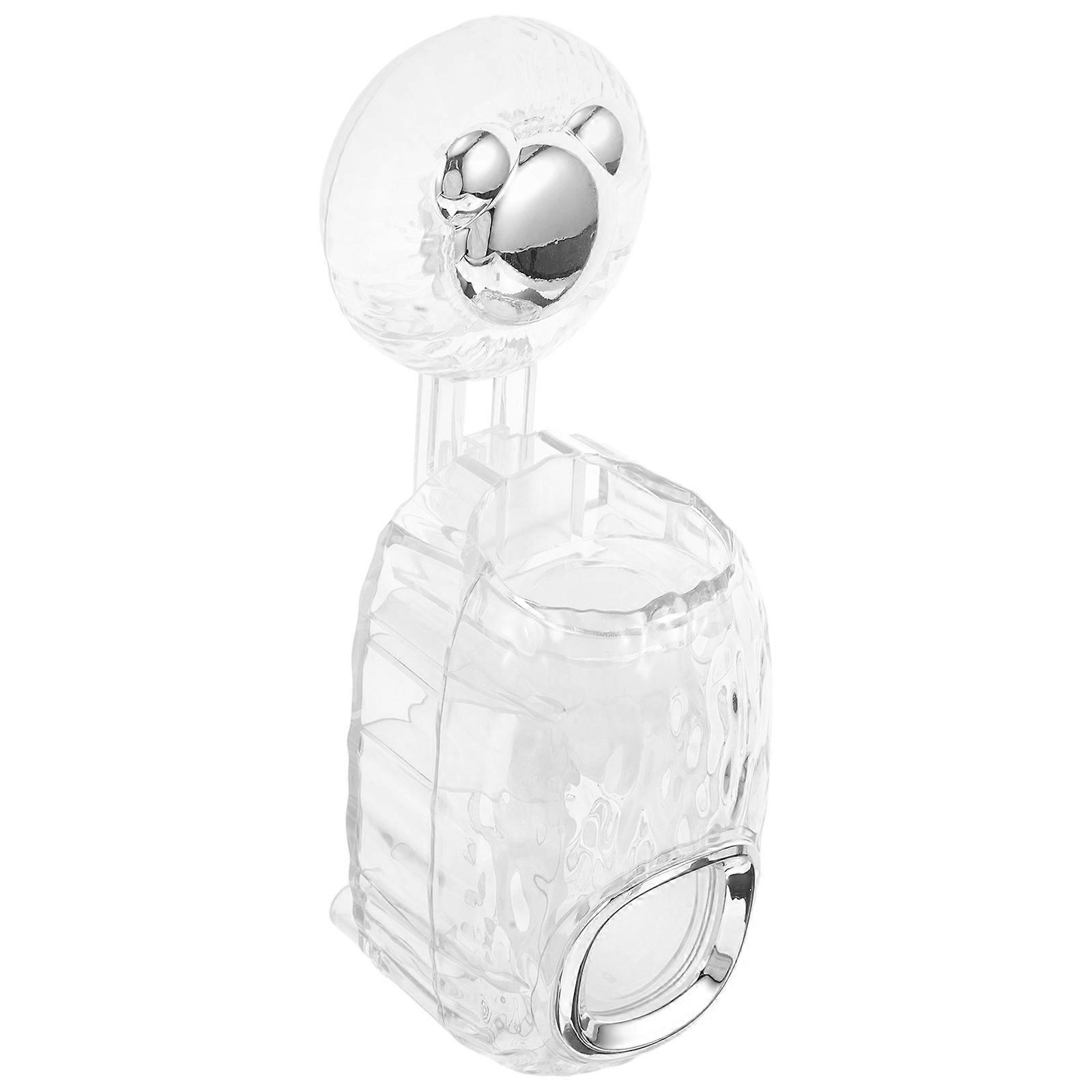Automatic Toothpaste Squeezer Wall Bracket Holder Transparent Color 1Set