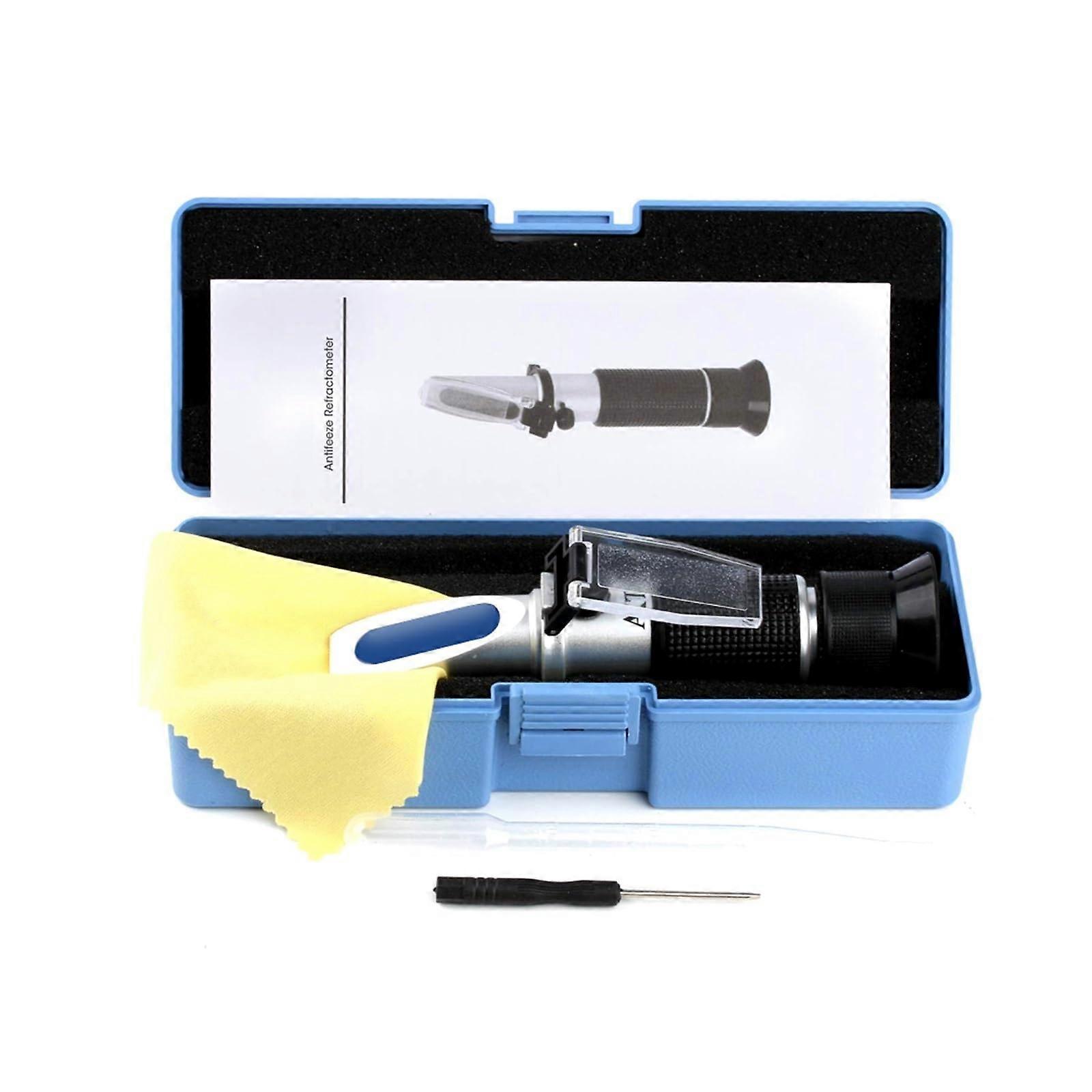 Brix Refraktometer Handheld Alcohol Sugar Tester 0-25% Alcohol 0-40% Brix Density Meter for Winemaking with Box