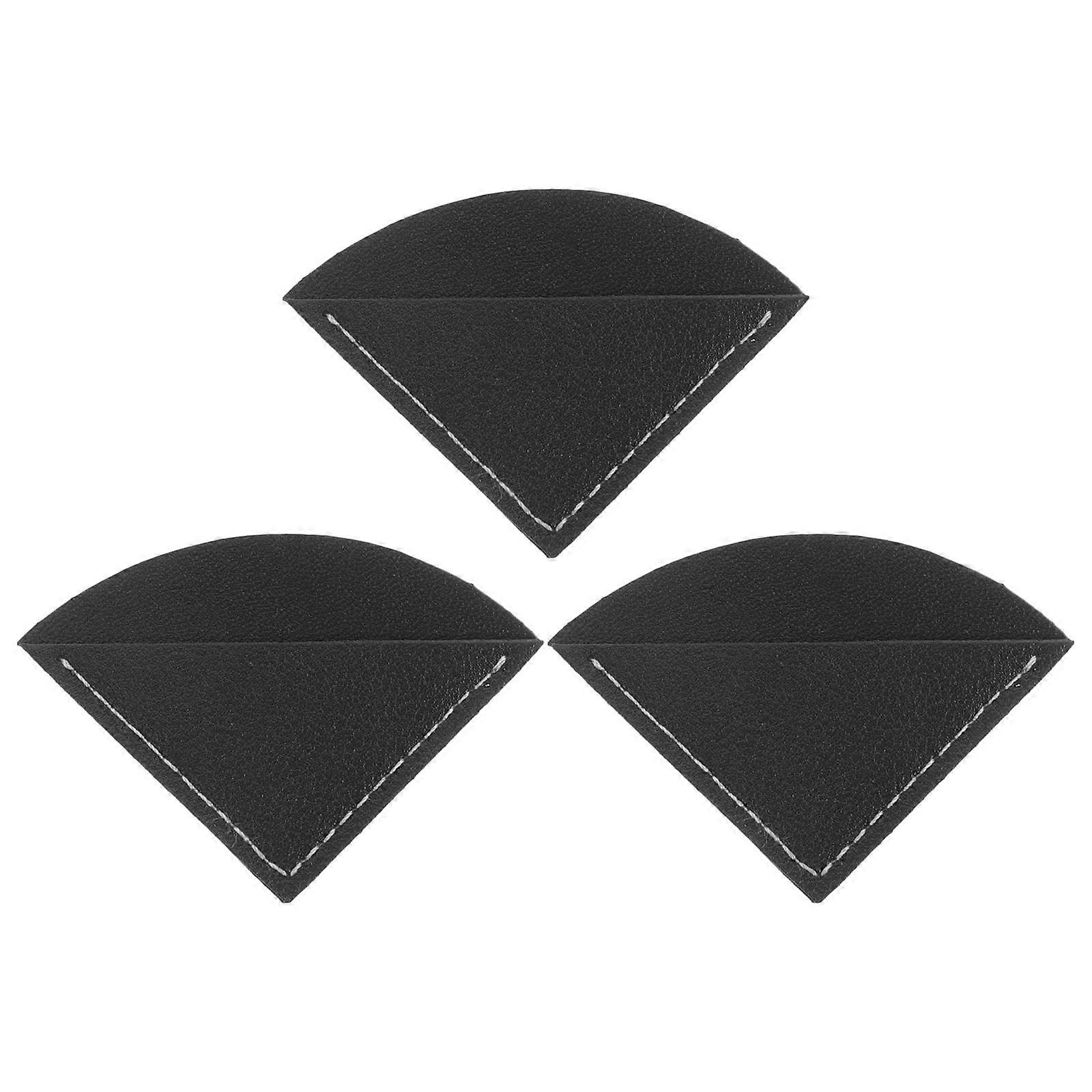 Versatile Bookmark Page Marker For Reader Pu Corner Bookmark Reading Book Marker 3Pcs