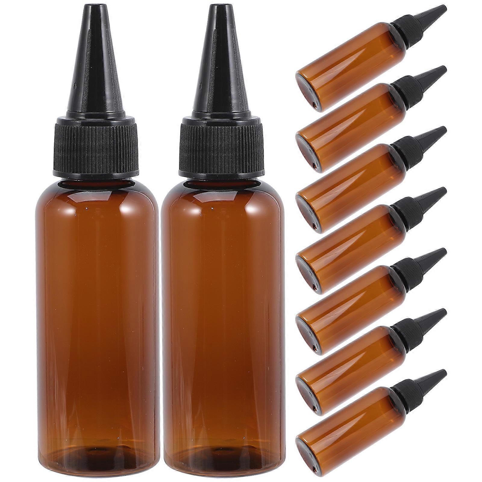 Oil Bottle Dispenser Applicator Bottle Easy Squeezing Cosmetics Use 50ml PET 10Pcs
