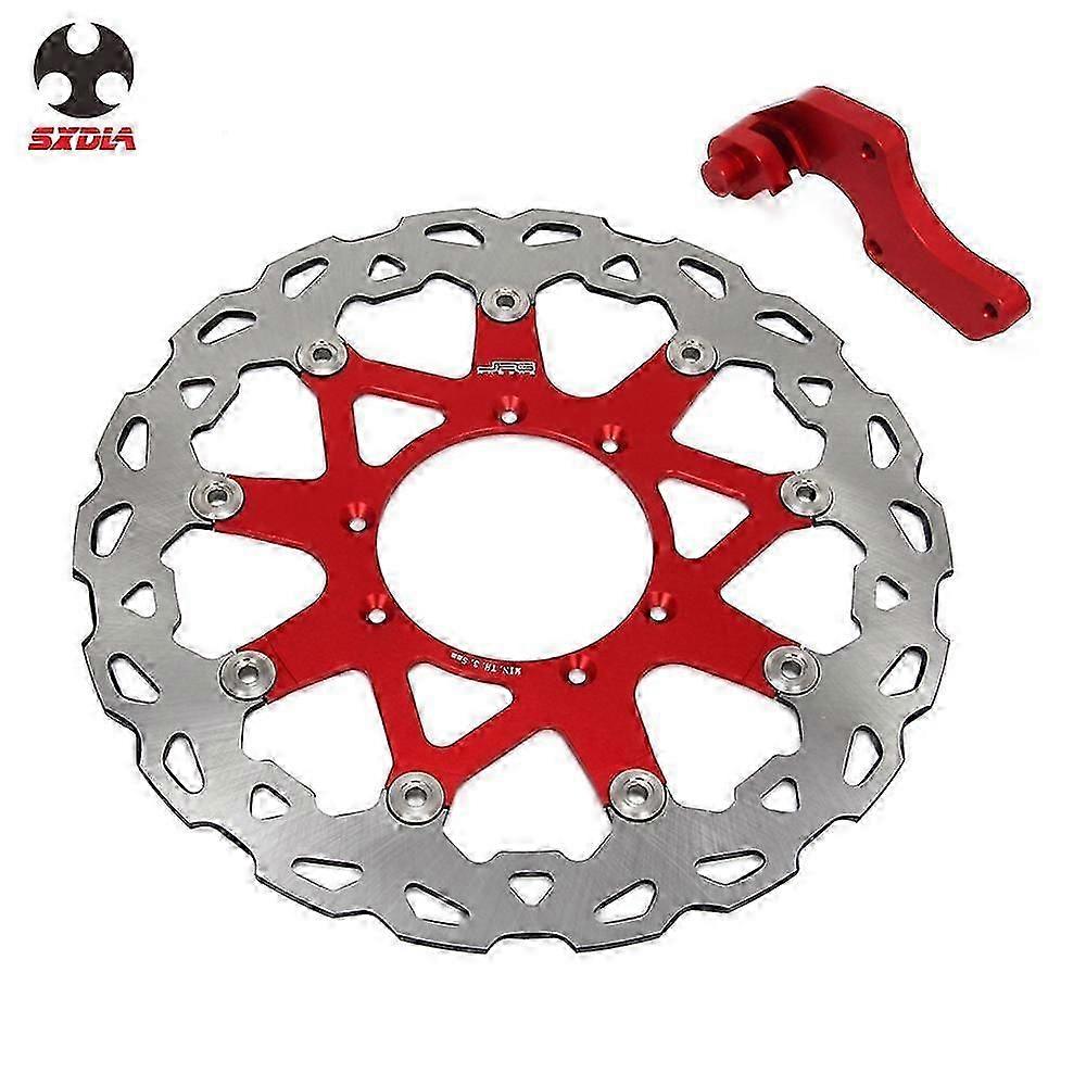 Motorcycle 320mm Floating Brake Discs Rotor With Bracket For Honda Cr125r Crf250r Crf450r Crf250x Crf450x Supermotard Crf