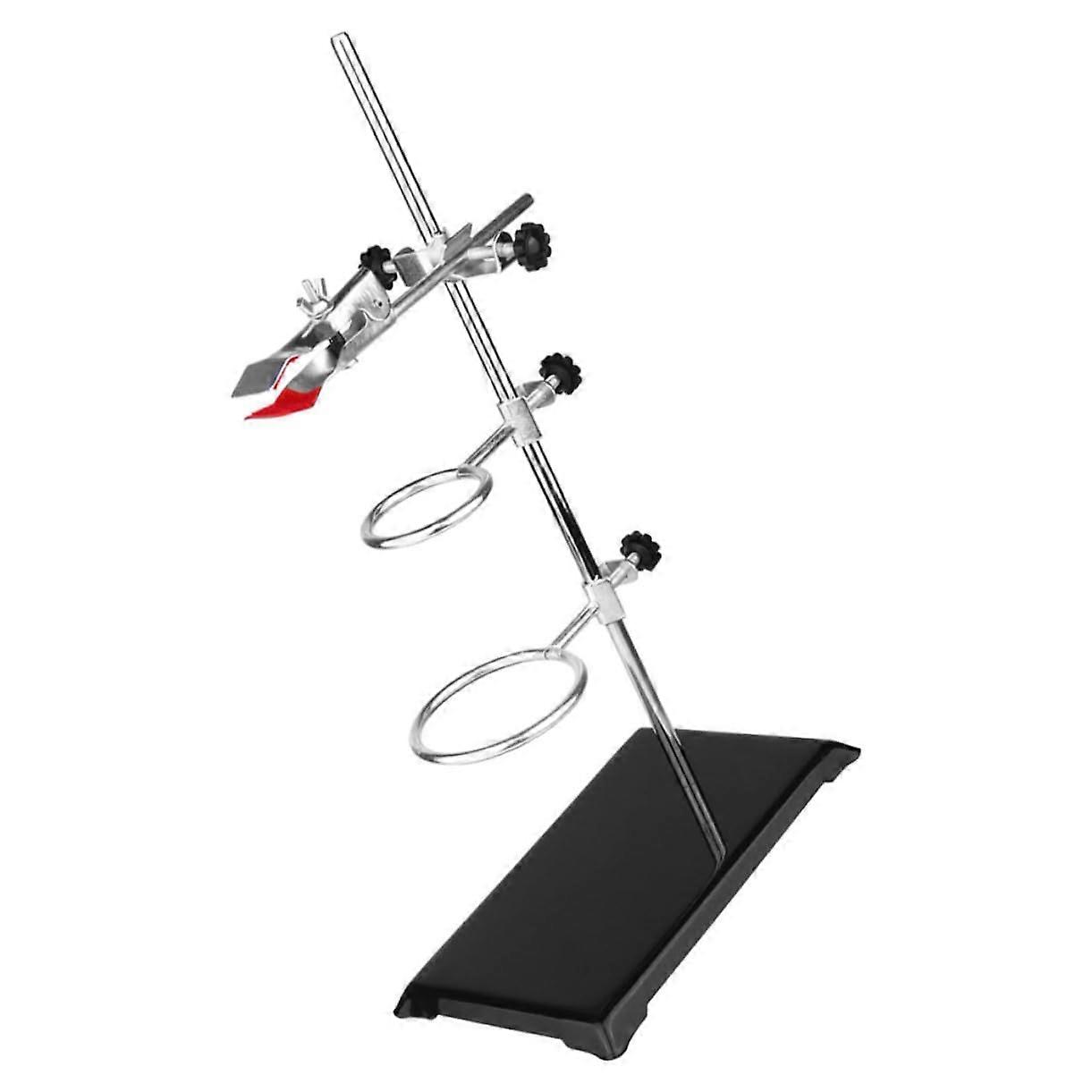 Iron Stand Laboratory Clamp Stand, Funnel Holder Frame, Table Pole Stand With Clamps, Chemistry Lab Stand For Bottles