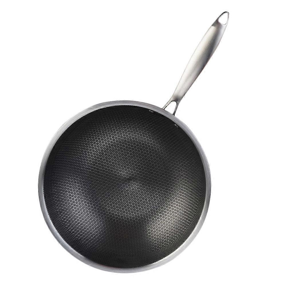Non-Stick Frying Pan Practical Cooking Utensil For Kitchen Use Silver 54X32X8.5CM Easy to Clean 1Pack