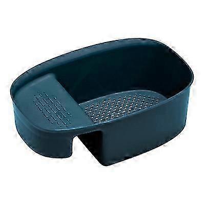 Multifunctional Saddle Sink Food Waste Filter, Blue Drain Basket