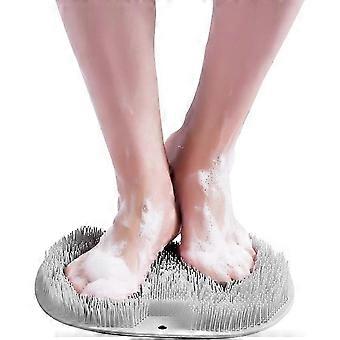 2025 Big Shower Massageador de Pés Scrubber, Tapete de Massagem para Pés Tapete de Silicone para Chuveiro, Tapete de Banho, Escova de Pés com Copos de Sustentação Sem Lábios, Lavador de Pés para Peeli