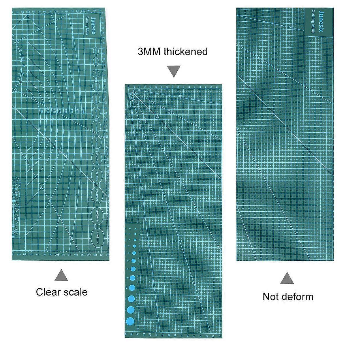 Non-Slip Craft Mat Self Protective Surface Rectangular Cutting Mat for Teachers Students Quilters DIY Hobbyists 1Set