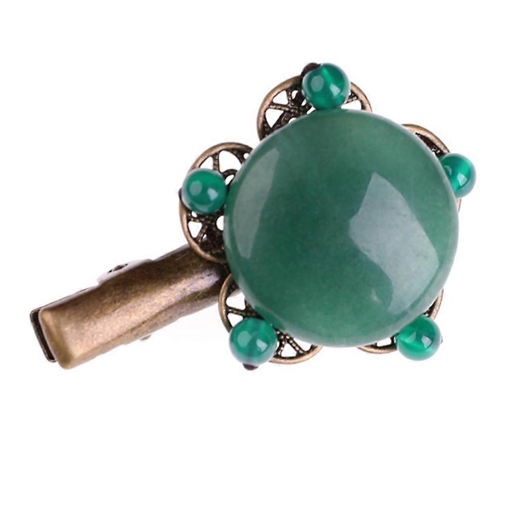 Here's a refined product description for your **Vintage Hair Clip with Jade Beads**:
**Elegant Vintage Hair Clip with Jade Beads – Timeless Style