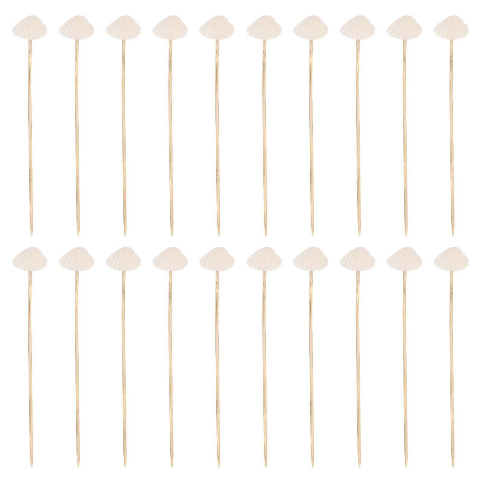 White Synthetic Cocktail Sticks for Decoration Suitable for Various Parties and Occasions 100pcs