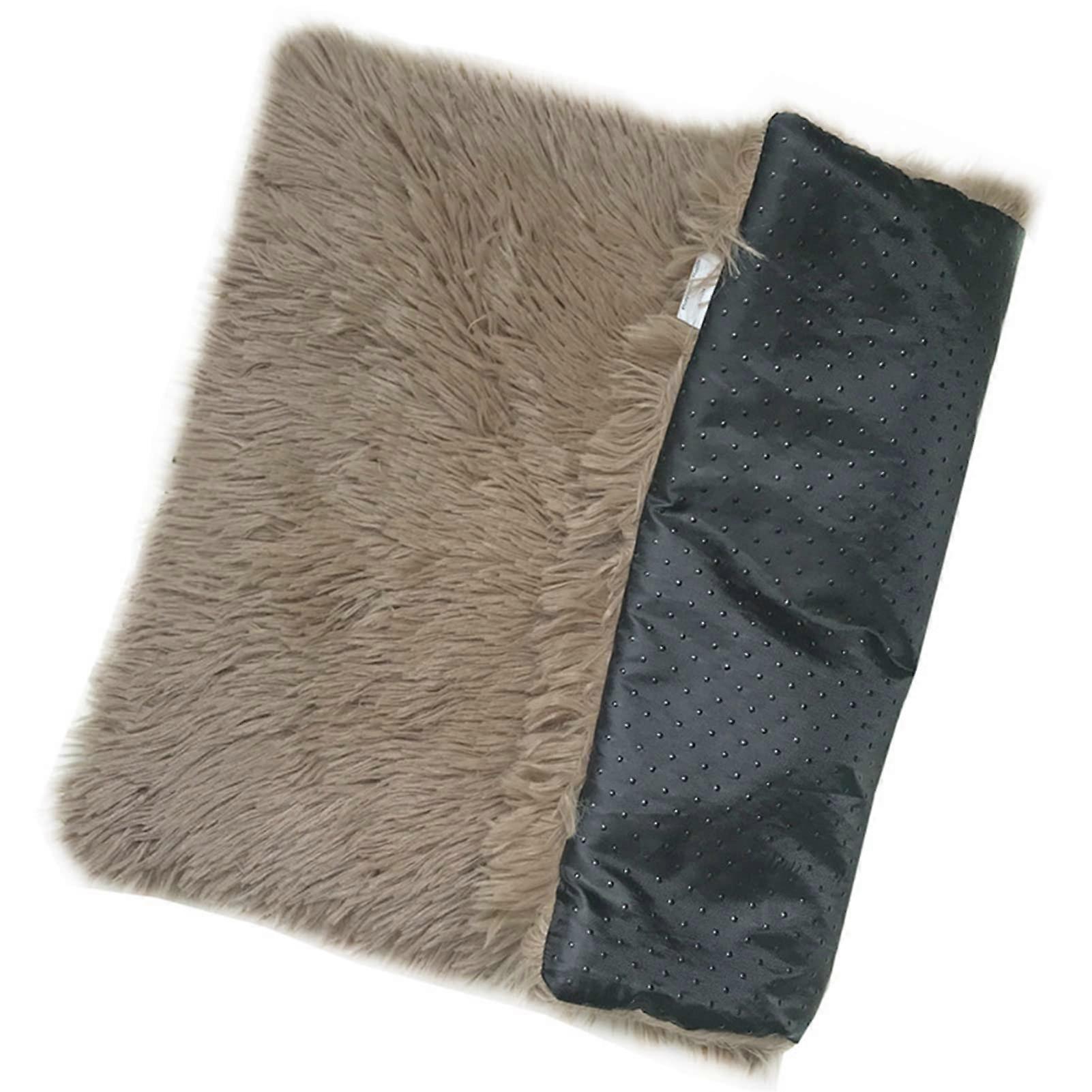 Cat Blanket, Pet Bed, Warming Mat, Non-Slip Bottom, Brown Coffee-XL