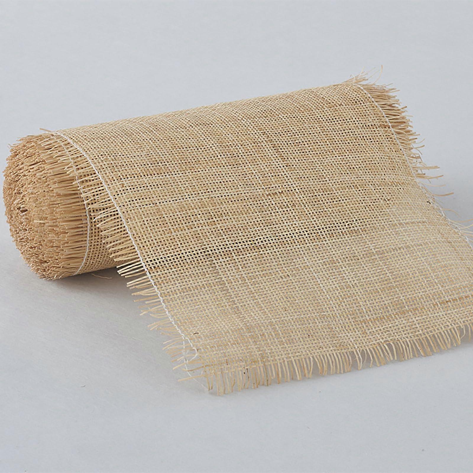 Rattan Woven Fabric Roll, Handmade Viennese Weave Natural, Rattan Roll for Caning Projects, Craft Projects, Home Decoration, 35x100cm