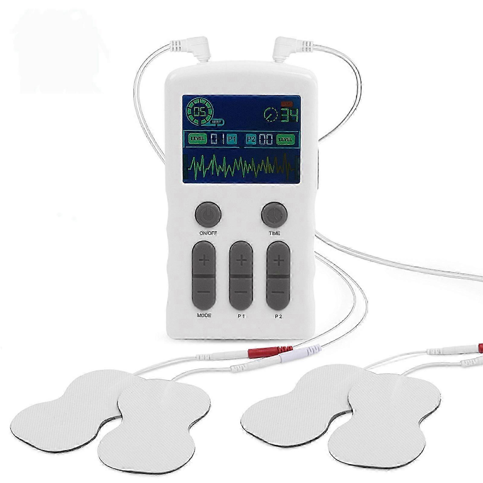 TENS ユニットマシン、デュアルチャネル EMS 筋肉刺激装置、 25 モード、全身マッサージ療法用 50 強度、充電式筋肉マッサージャー