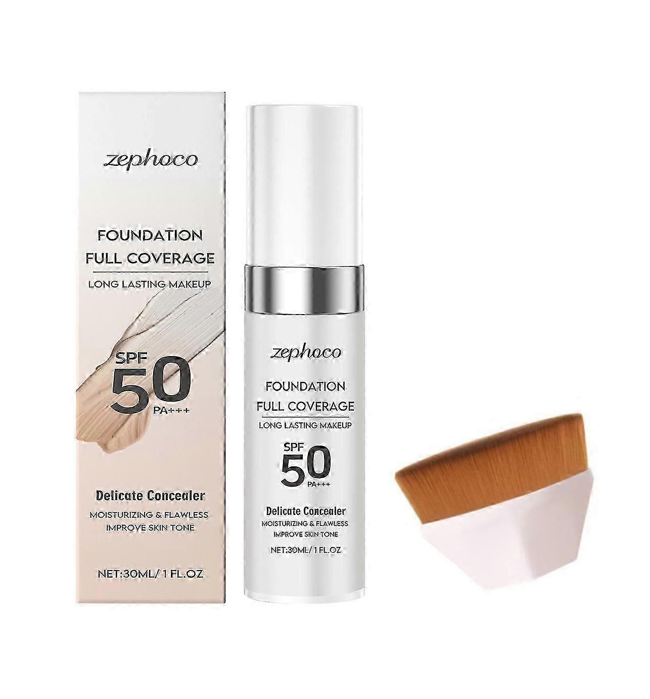 كريم أساس متغير اللون سائل لا تشوبه شائبة لون Changwing مكياج أساس لون البشرة الدافئ ، خفيف الوزن مقاوم للماء ترطيب طويل الأمد