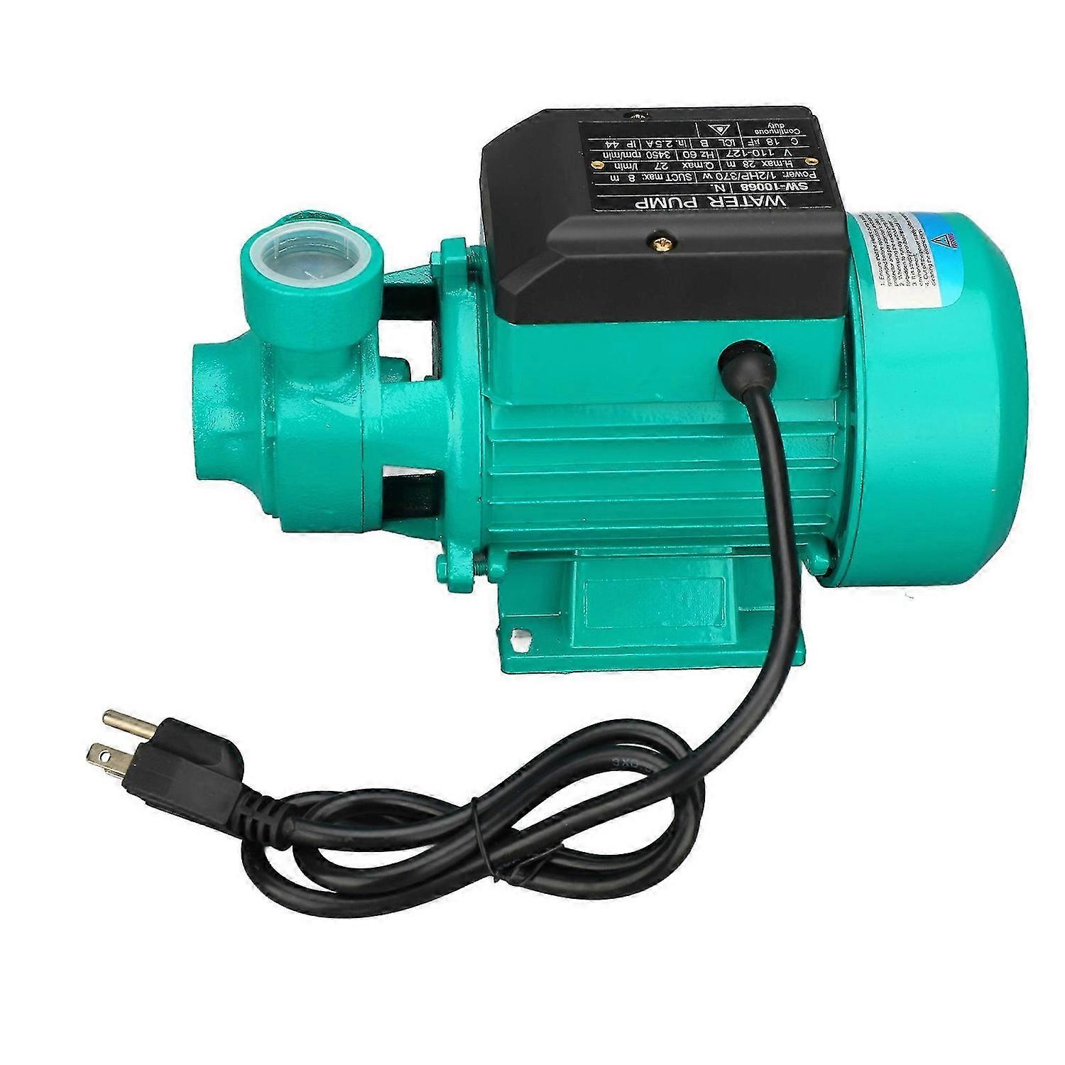 Water Booster Pump Self Priming Electric with Aluminum Impeller QB60 110127V