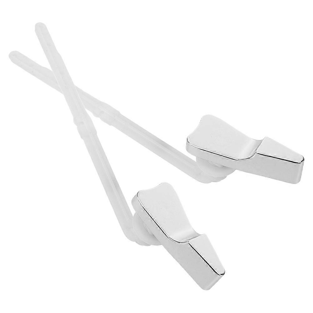 Universal Toilet Flush Handle Side Mount Design For Toilet Tank Parts Sleek And Modern 10X2.8X1.2In 2Pcs