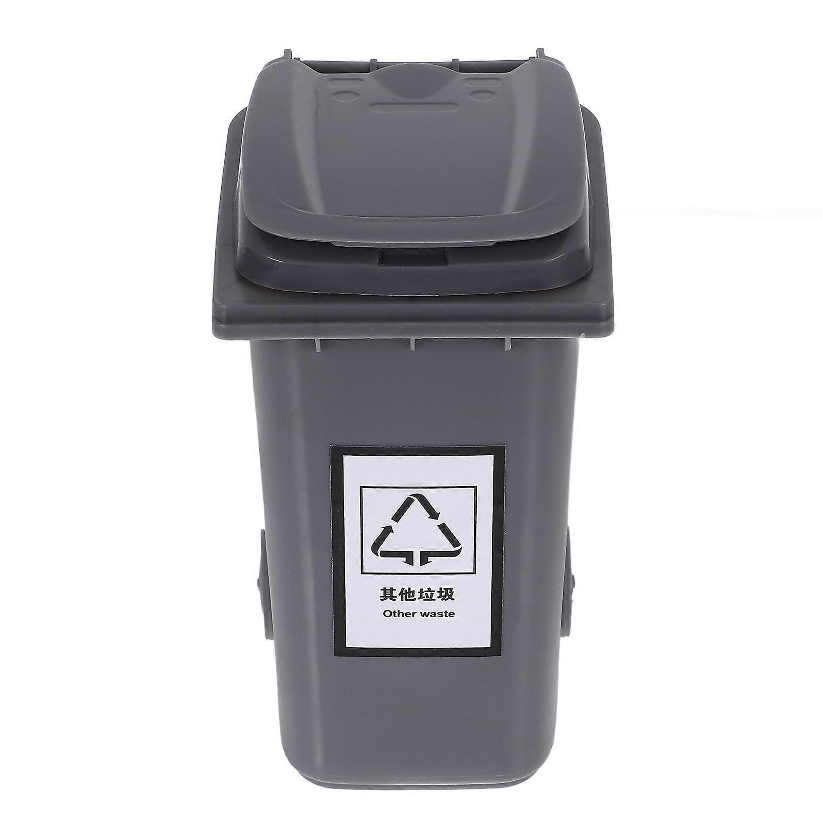 Convenient Desktop Waste Container Garbage Sorting For Families Rectangular 5.7×3.9×3in 1Pcs