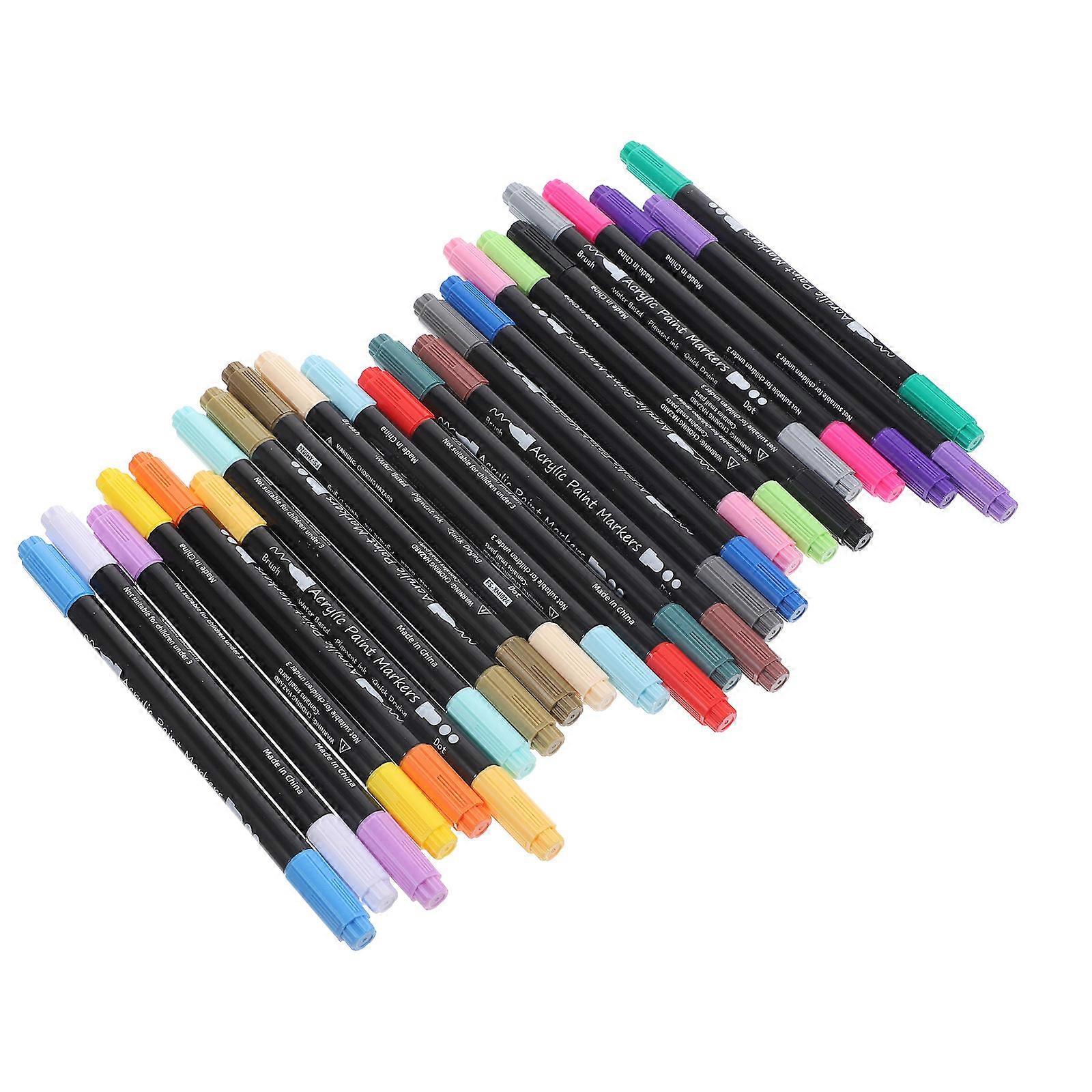 Color Tip Acrylic Paint Marker Set for Canvas Art Projects with Ergonomic Grip for Precise Drawing and Smooth Application