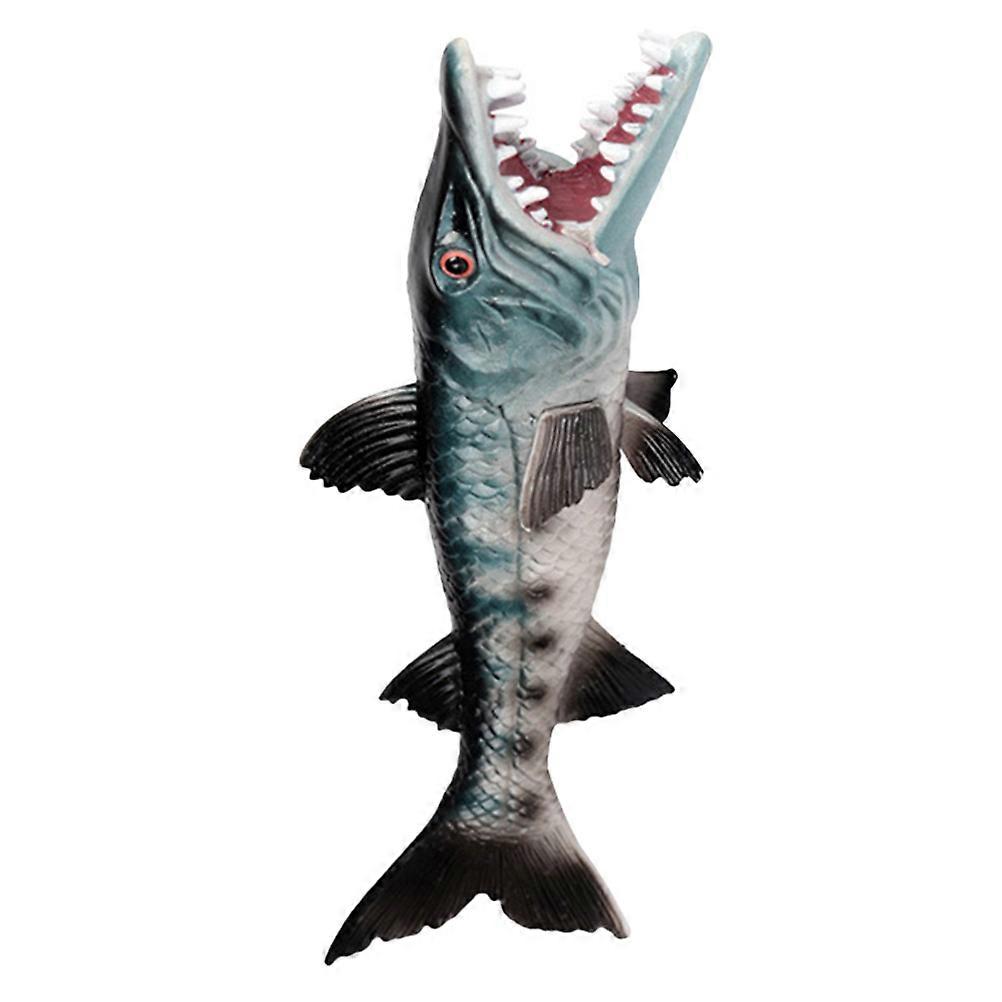 Lifelike Simulation Wolf Fish Model for Aquarium Landscaping, Adorable Life Decoration Enhancing Visual and Intellectual Development, Safe Design