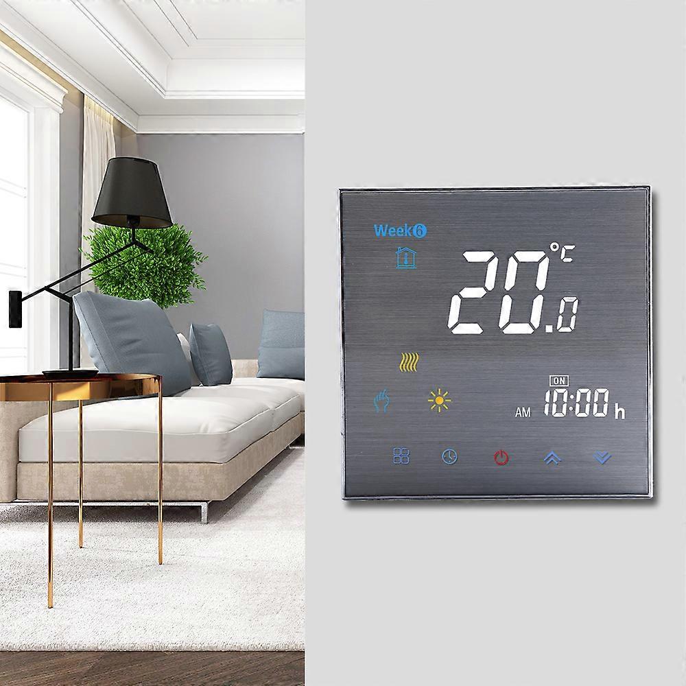 BTH-3000L-GA Water Heating Thermostat Digital Temperature Controller Large LCD Display Touch Button Control 5A AC 95-240V