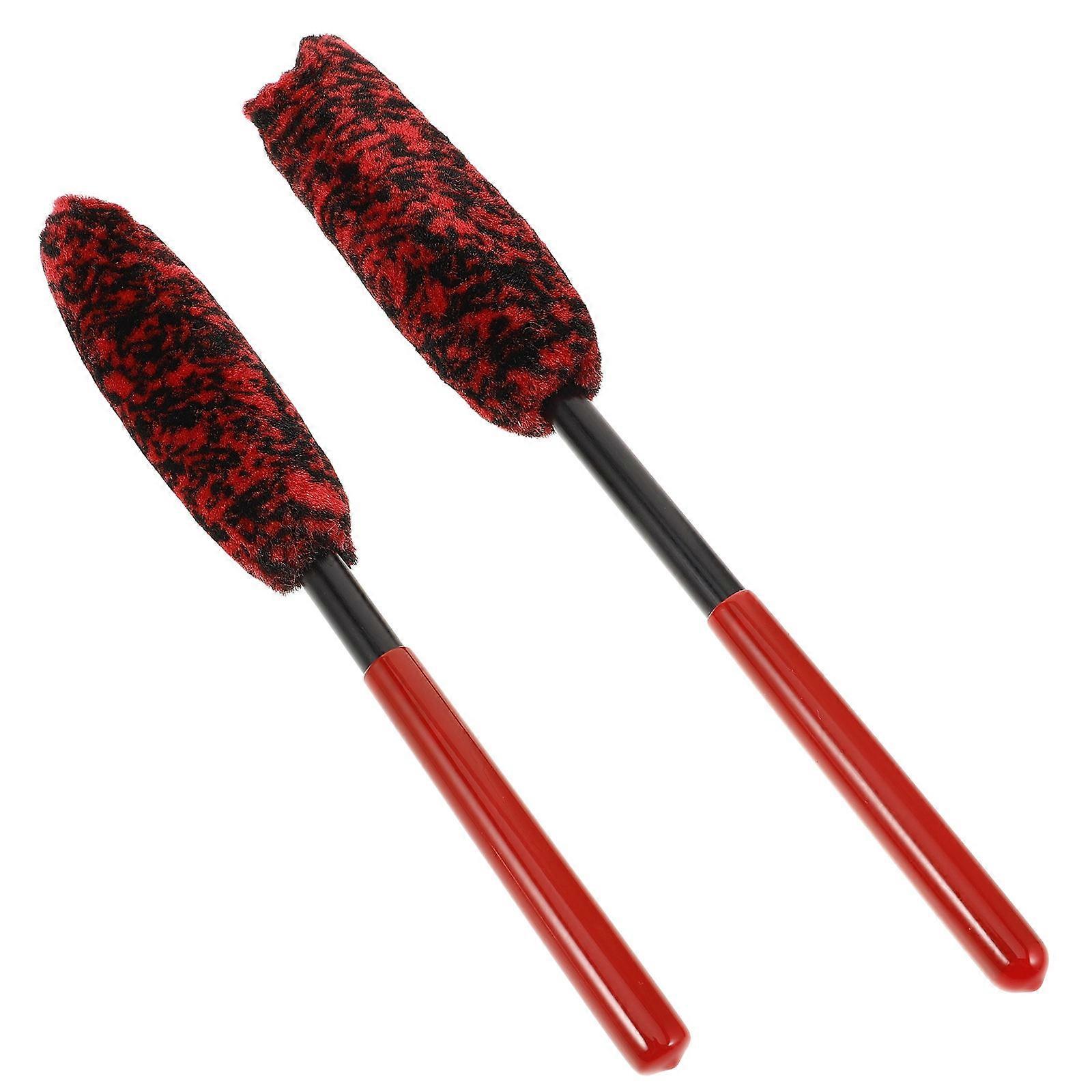 Bendable Car Wheel Cleaning Brush Set Long Handle Wool Detailing Tool for Tire & Rim Care, Ergonomic Design for Efficient Vehicle Maintenance