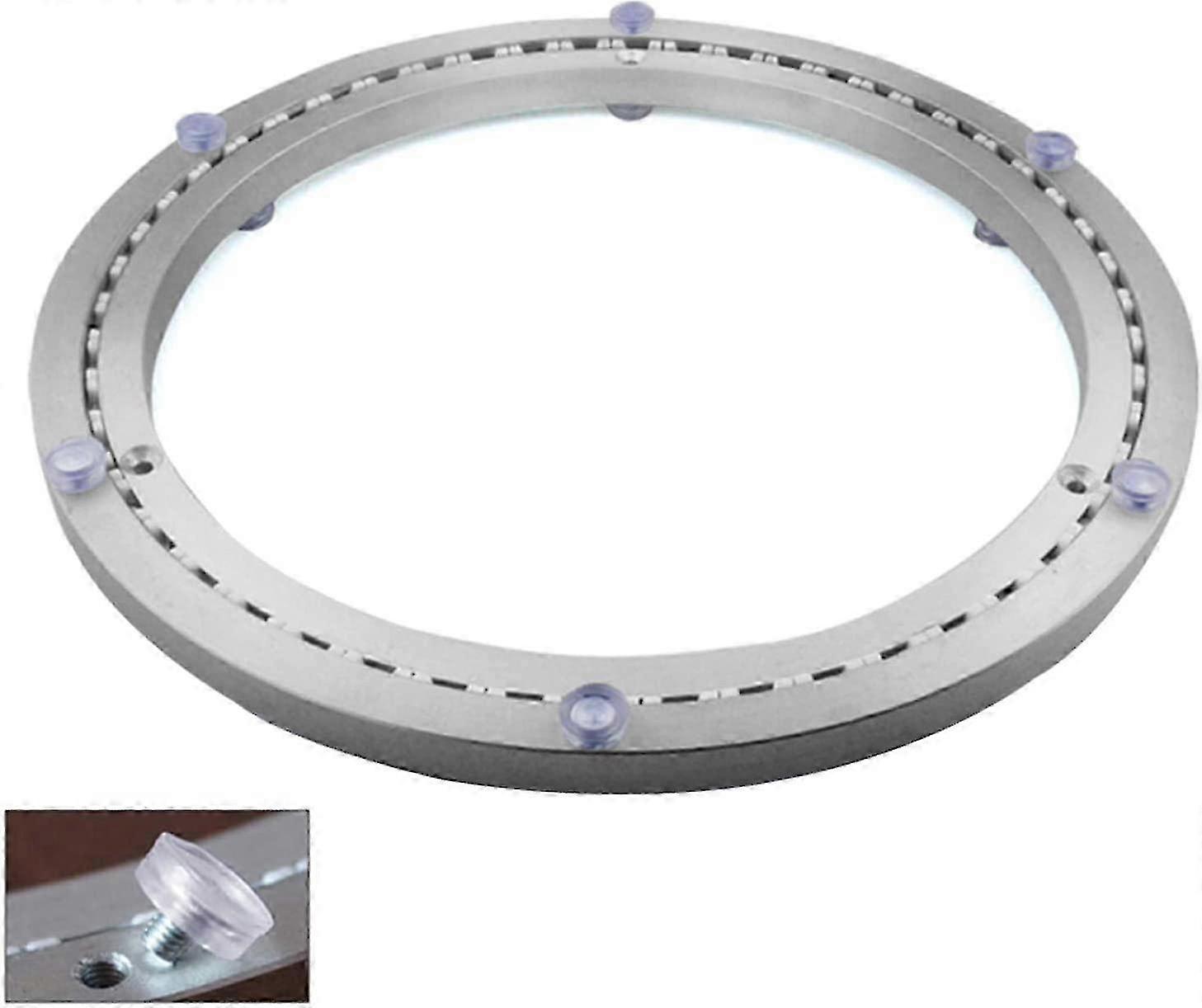 360° Rotatable Metal Turntable Bearing - Round Swivel Base with Single Row Ball Bearings, 40cm - Smooth Rotation for Various Uses