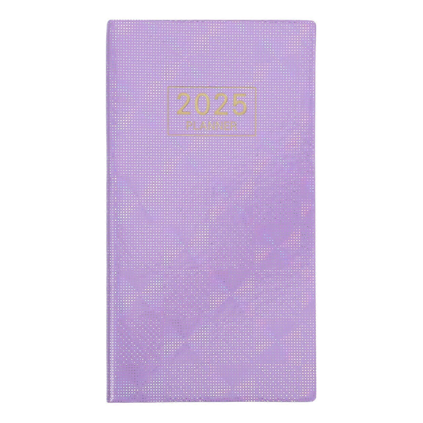 Compact Hardcover Weekly Monthly Planner Notebook for Students and Home Use – Wear Resistant, Lightweight, Holographic Star Design Scheduling