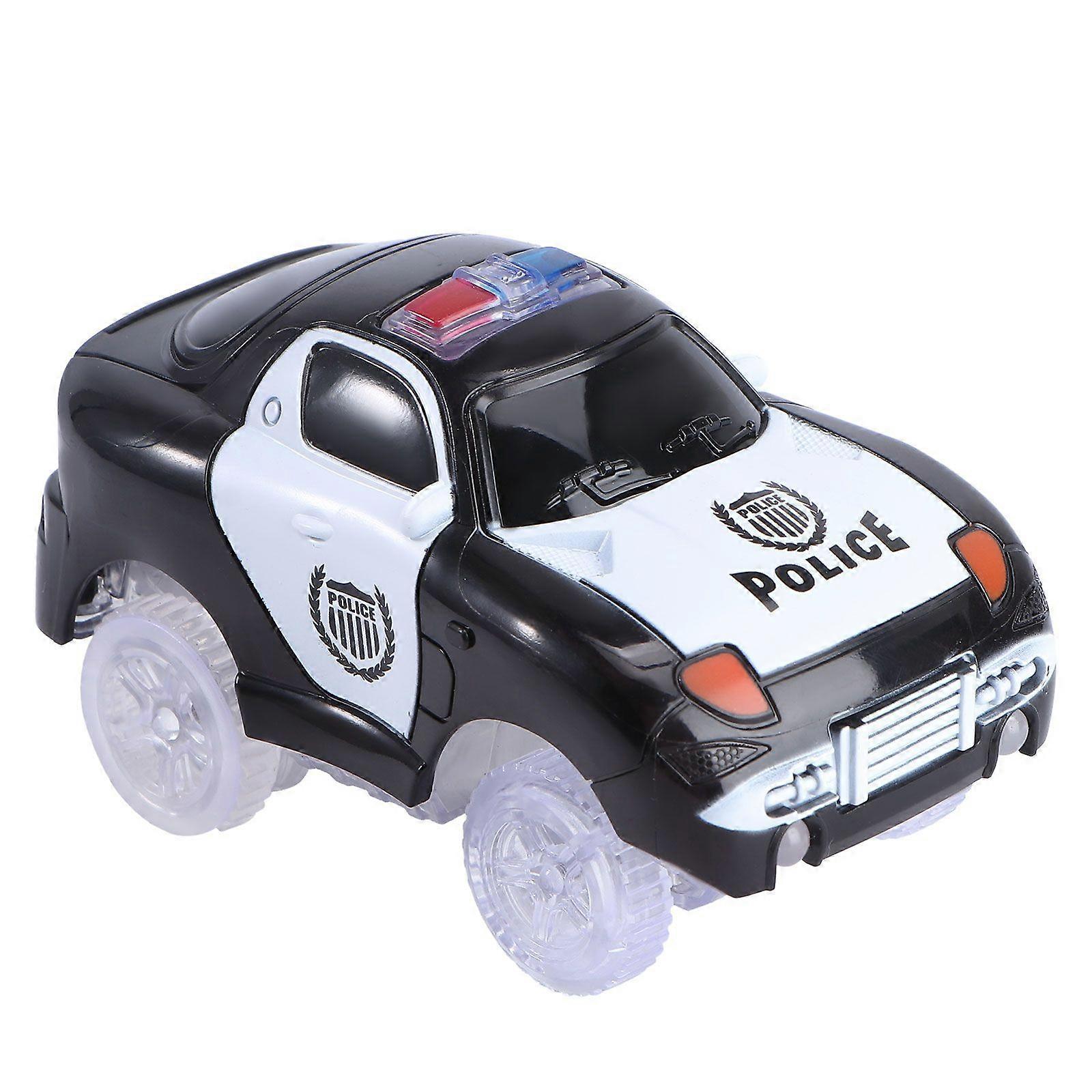Light Up Car Track Toy Racing Track Accessories Compatible with Most Tracks(Black)