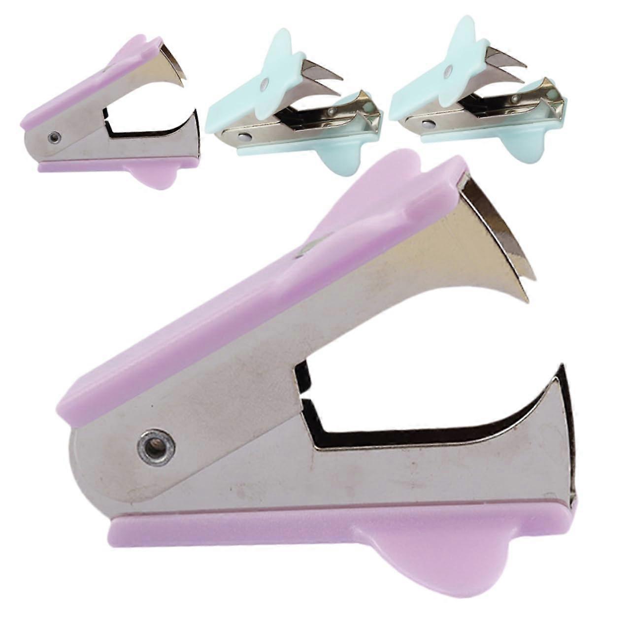 Pack of 4 Staple Removers for Office Use, Mini Iron Office Tools for Removing Staples and Nails, Durable Accessory