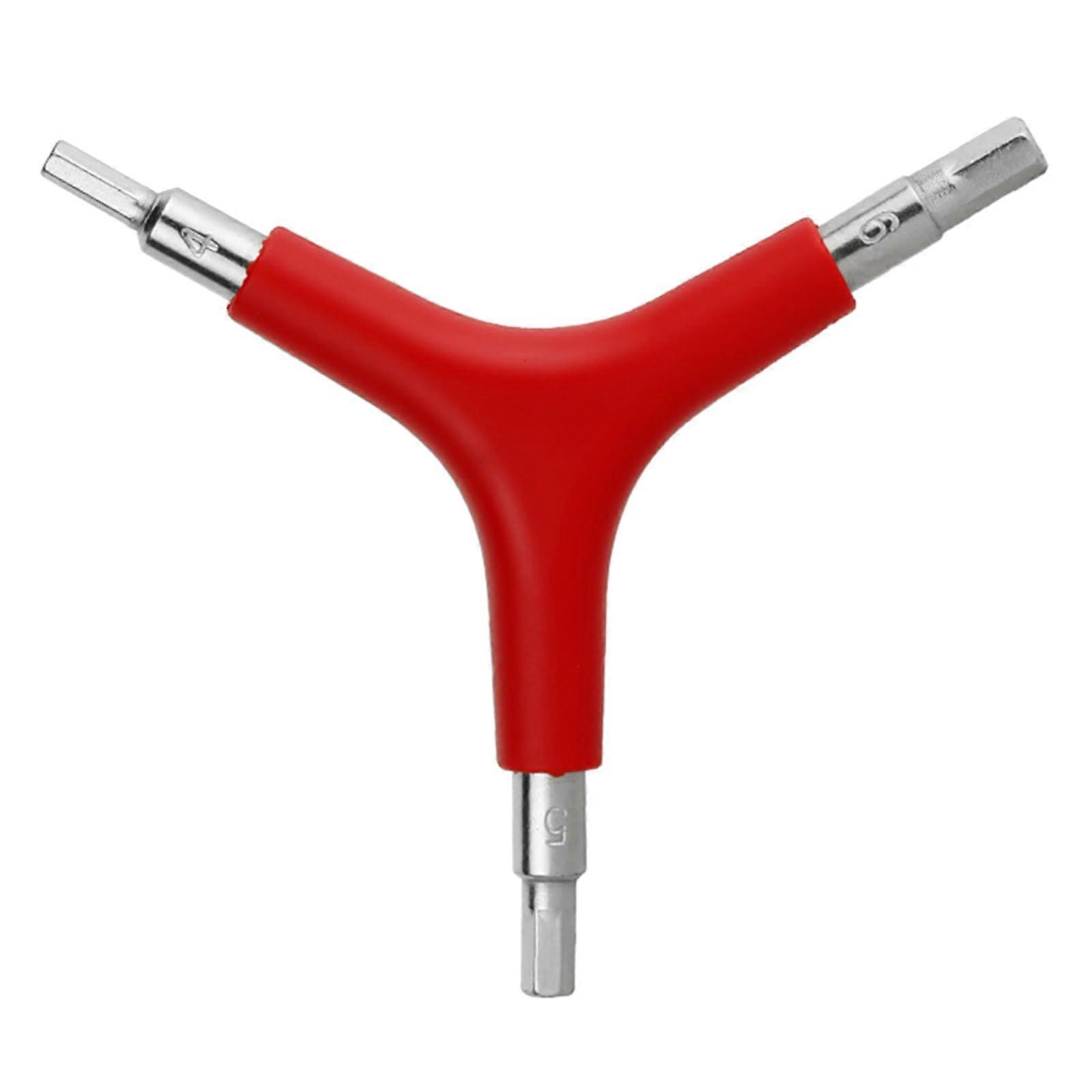 Bicycle Wrench 4mm 5mm 6mm Bicycle Allen Wrench 3 Way Wrench Cycling Mountain Bike Wrench 3 Way Allen Wrench