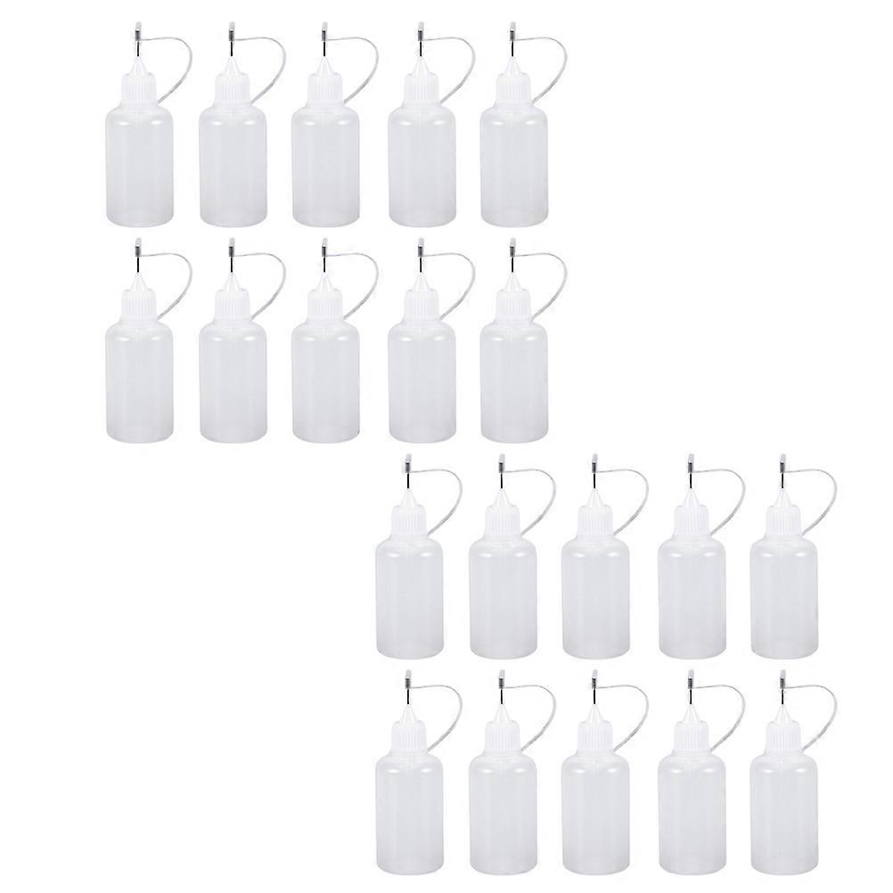 15pcs Precision Tip Applicator Bottles for Glue, Oil, and Lubricating Fluids – Squeeze Dispenser Bottles for DIY Crafts, Repairs