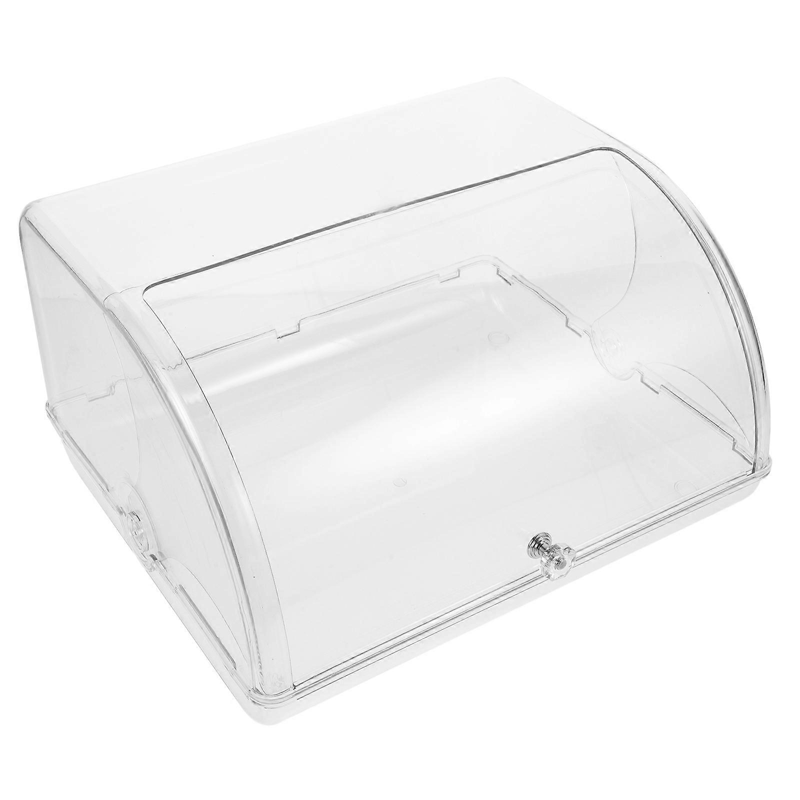 Airtight Bread Box with Rolltop Design for Homemade Bread, Space Saving Kitchen Countertop Storage Container for Loaves and Cakes