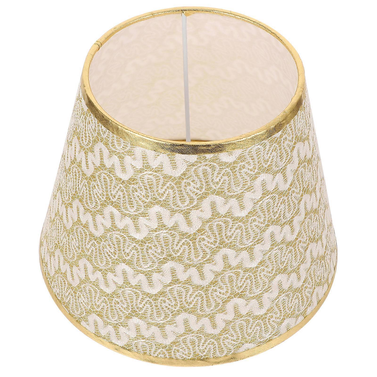 Golden Lamp Shade with Cloth Material for Decoration Durable and Fade Resistant Suitable for Most