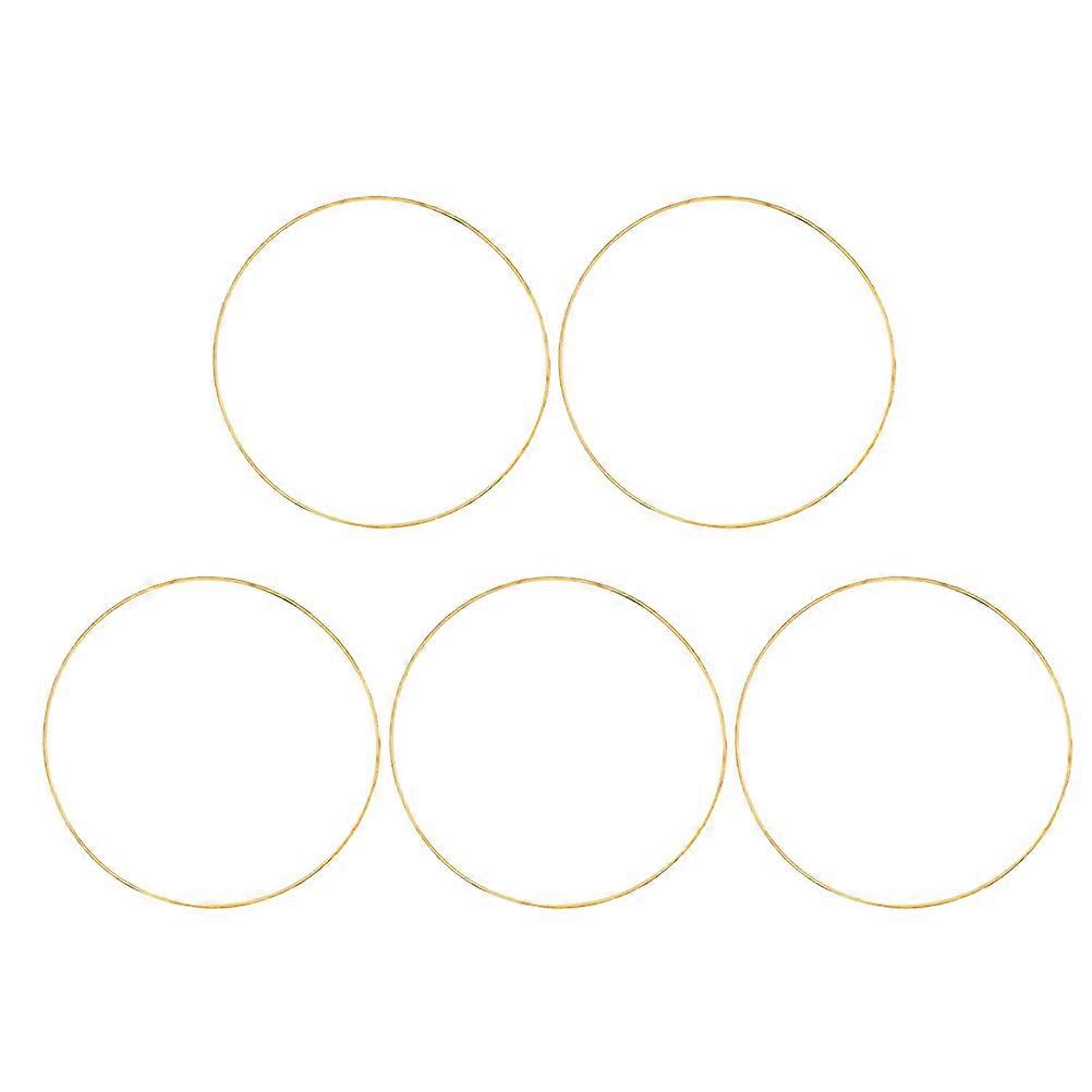 Craft Making Metal Rings Dreamcatcher DIY Circles Round Metal Accessories For Craft Enthusiasts 5Pcs