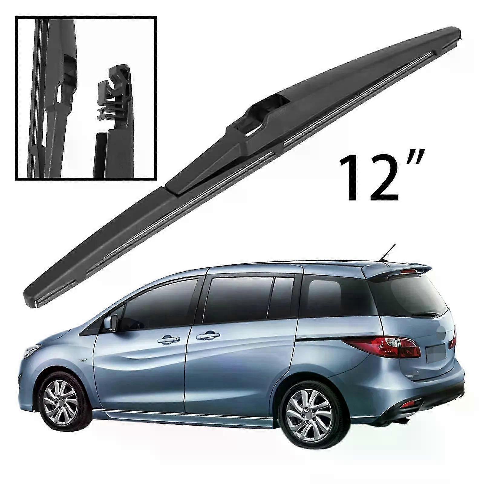 12 Rear Windshield Wiper Blade for Mazda 5 (2005-2018) - High-Performance Washer Wiper Accessory for Car Maintenance