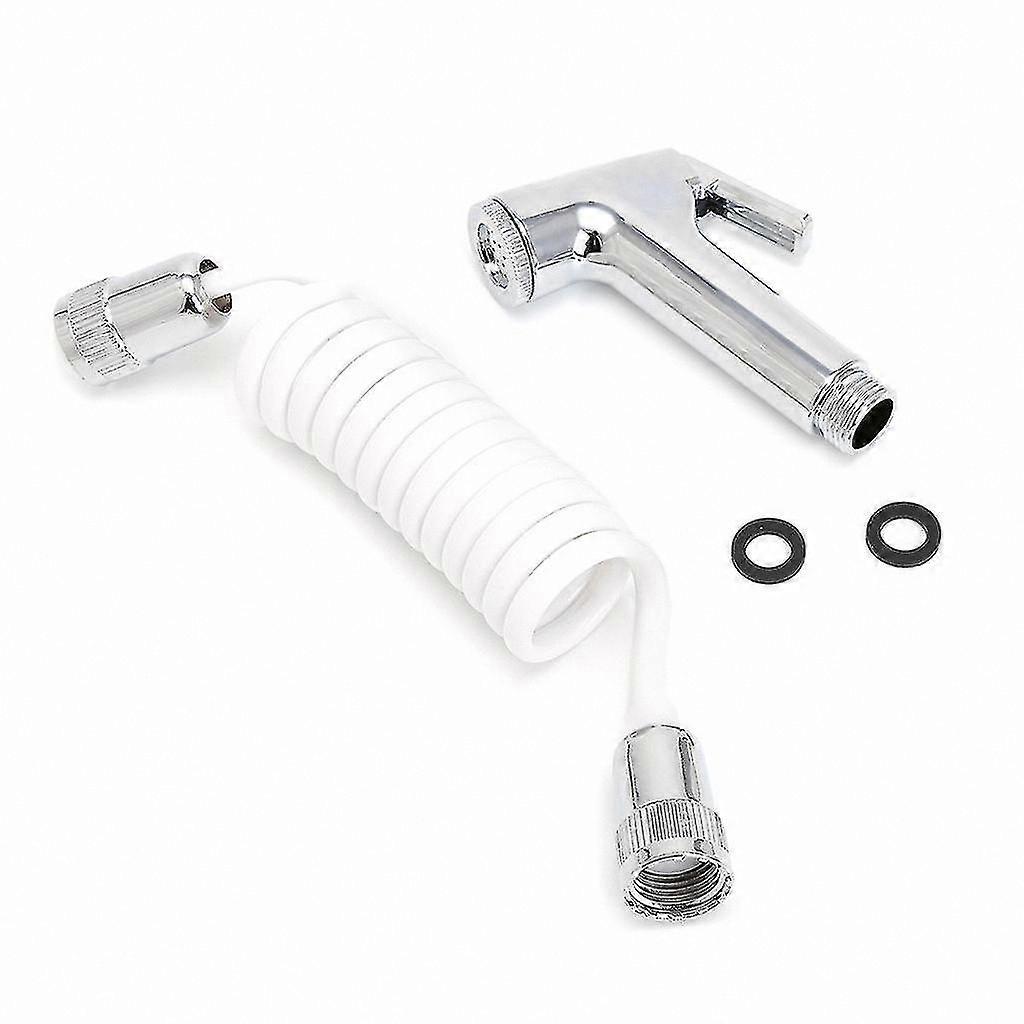 Portable Shower Head for Toilet and Bidet Cleaning with Spring Design for Easy Use