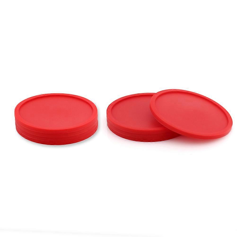 Silicone Drink Coasters for Protecting Table NonSlip Cup Mats in Red 8pcs Safe Pad