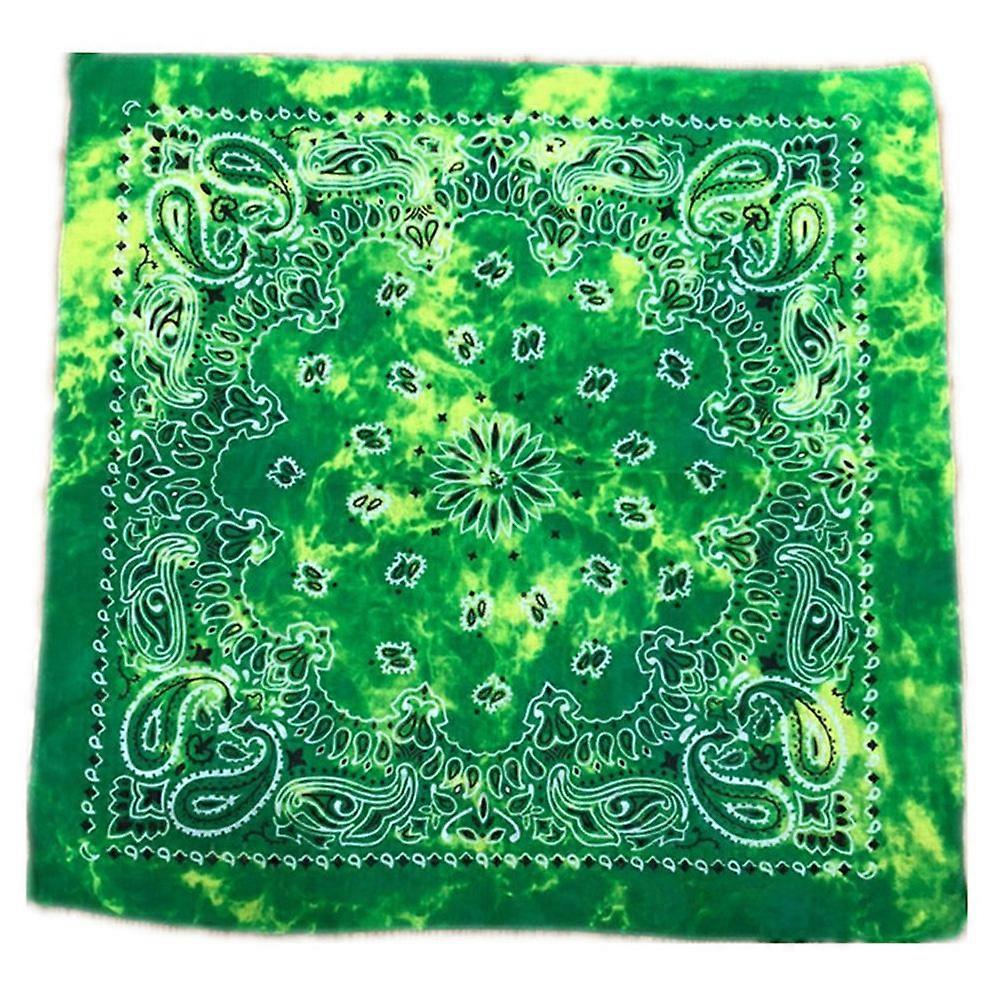Paisley Bandana Flower Design Head Covering Unisex Dance Performance Accessory 54x54cm 1Pack
