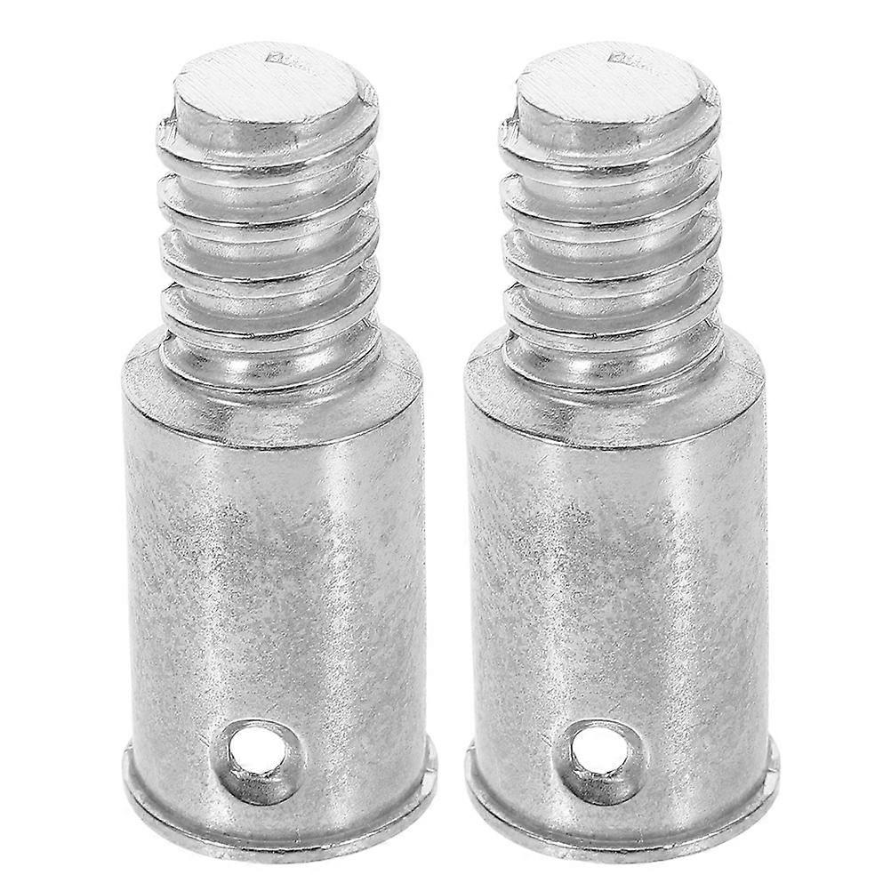 Broom Handle Adapter Extension Pole Replacement Tips For Mop Handle Wood Material Sturdy Aluminum Alloy 2Pcs
