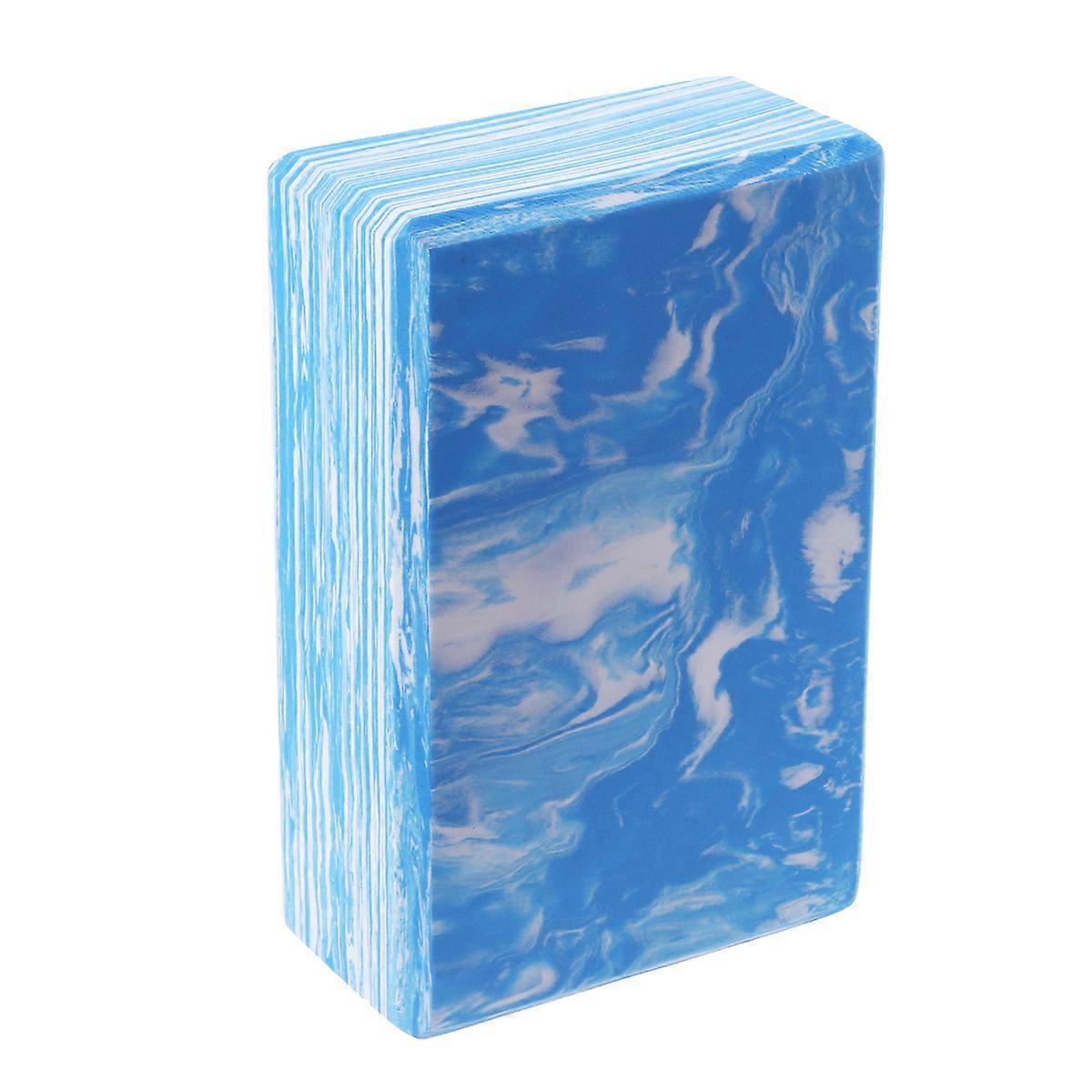 Yoga Blocks High Density EVA Foam Blue 22.7x15x8cm Stretching Aid 1Pack