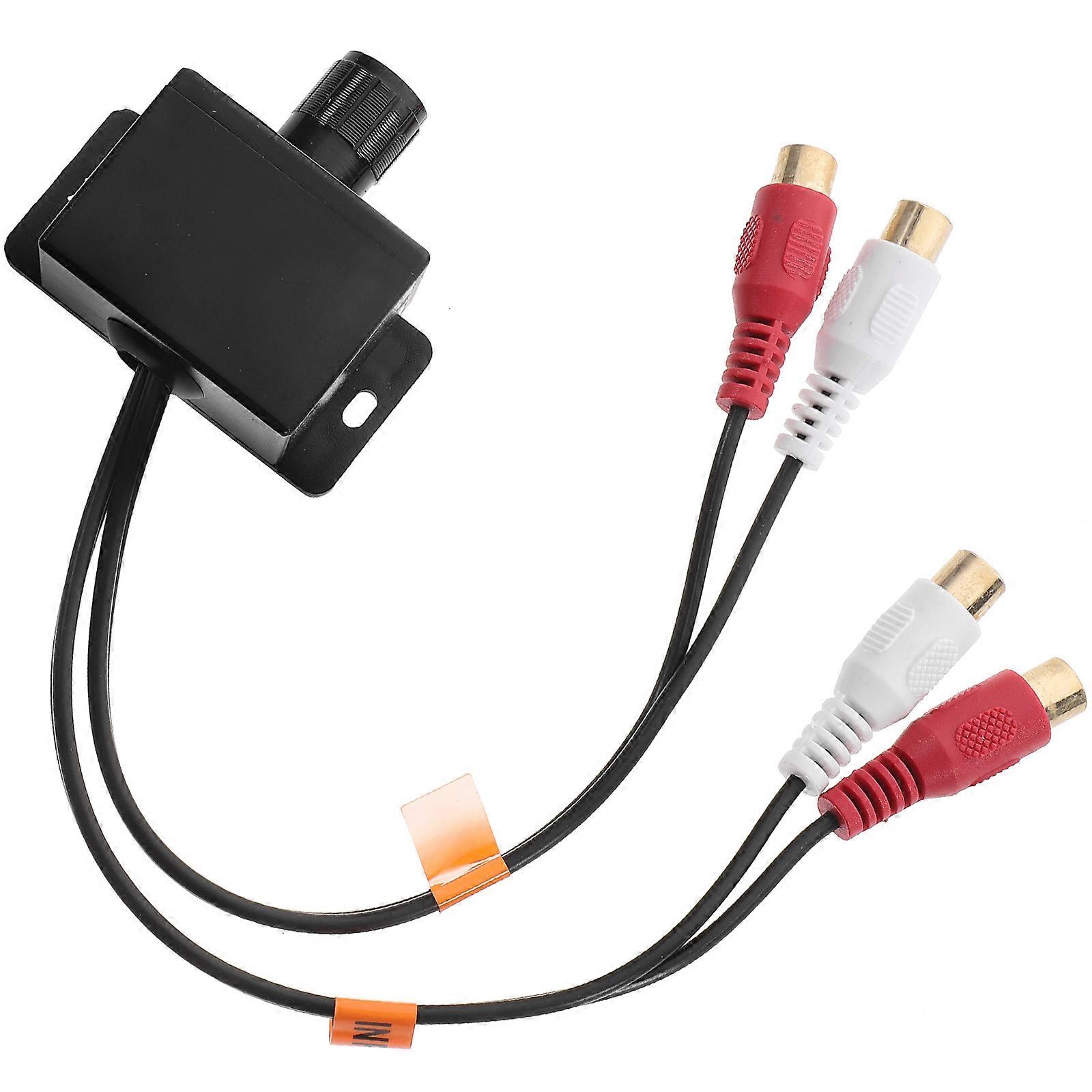 Rca Volume Control Bass Knob Universal Car Audio Amplifier For Car Audio Devices Car Use 25x5.5x2.3CM Volume Adjustment 1Pcs