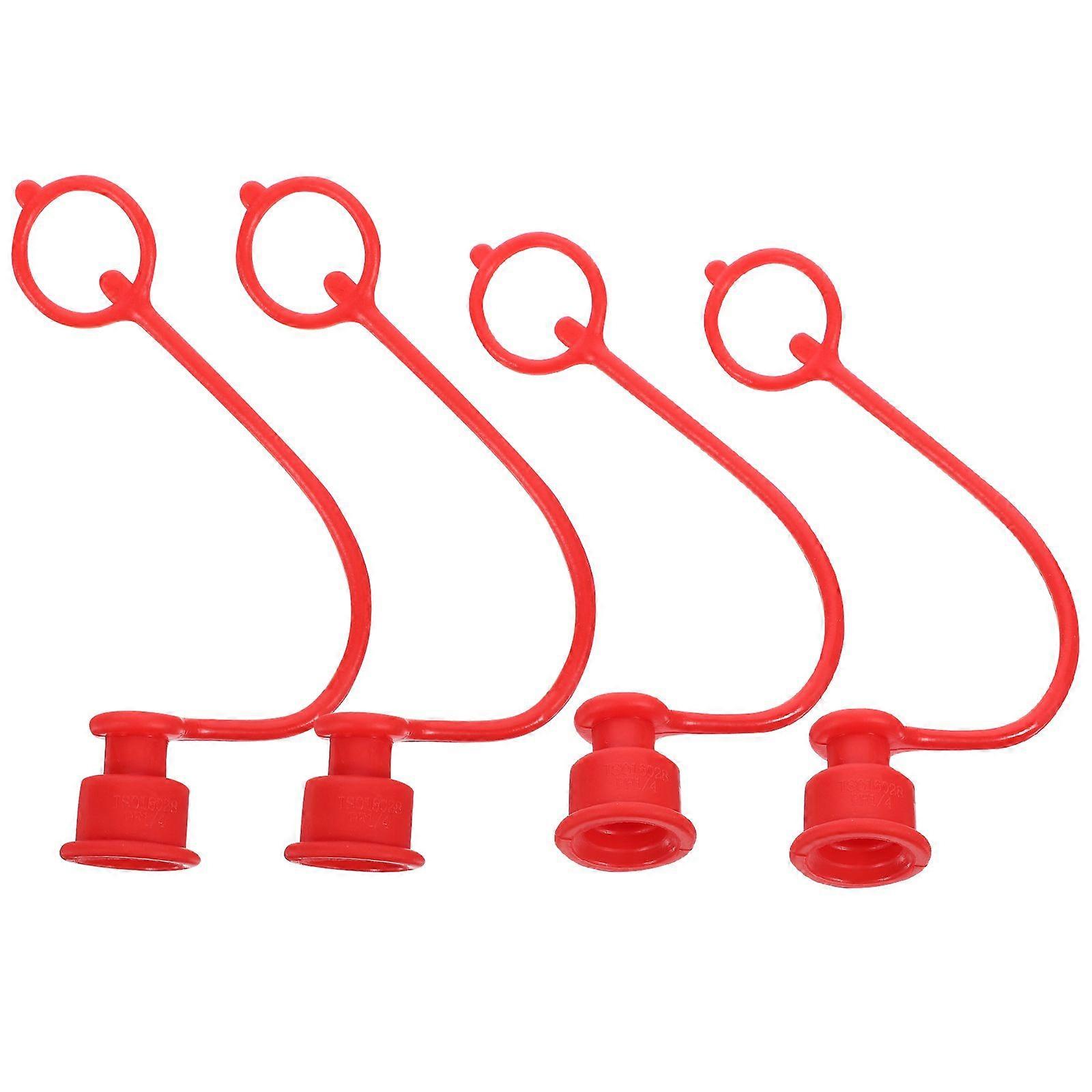 4st Hydraulisk Snabbkoppling Dammskydd Snabbkoppling Kopplingsskydd