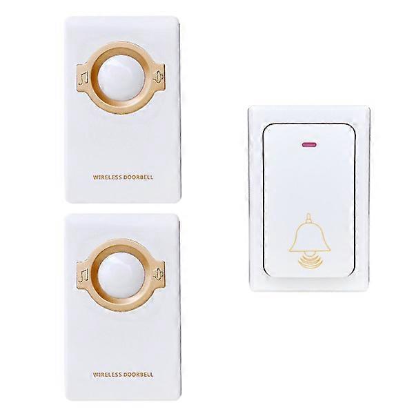 Wireless Remote Control Doorbell Self-generated Strong Flash Waterproof Elderly Disabled Pager Cost-effective